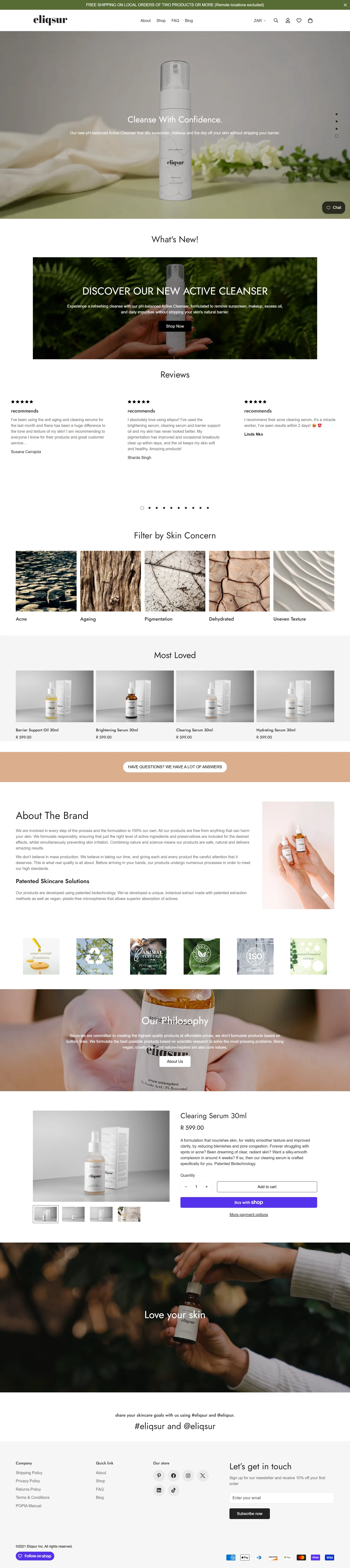 Eliqsur online store