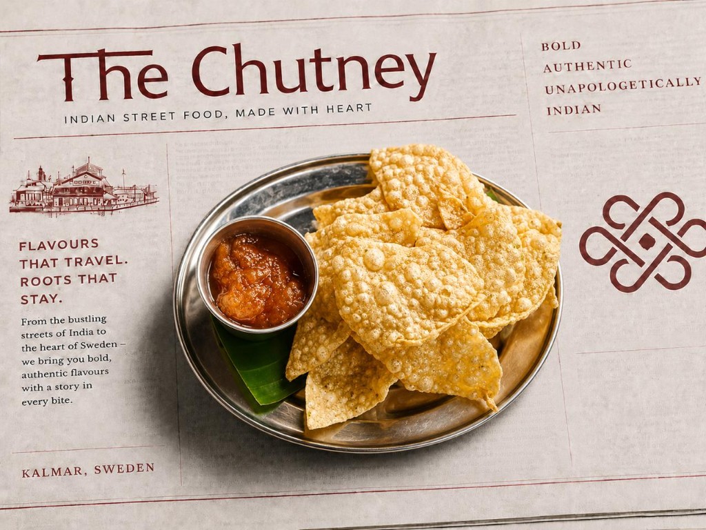 Papadam with chutney