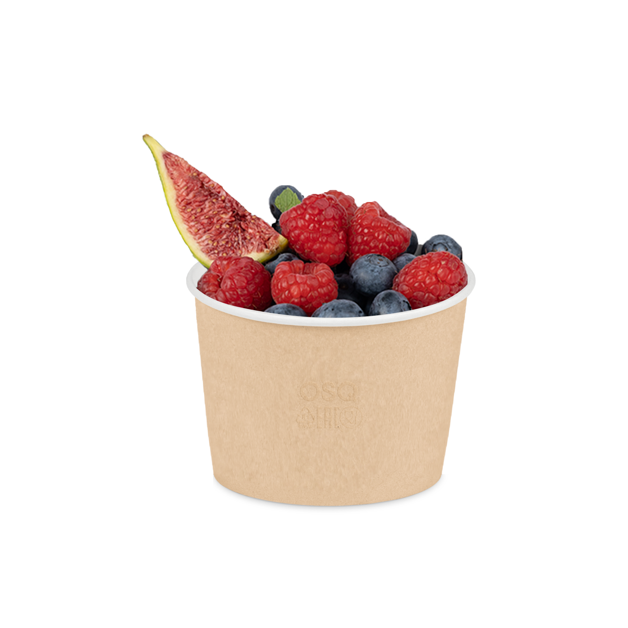 Круглый контейнер OSQ Round Bowl 300 (600 шт./кор.)+крышка, фото 1