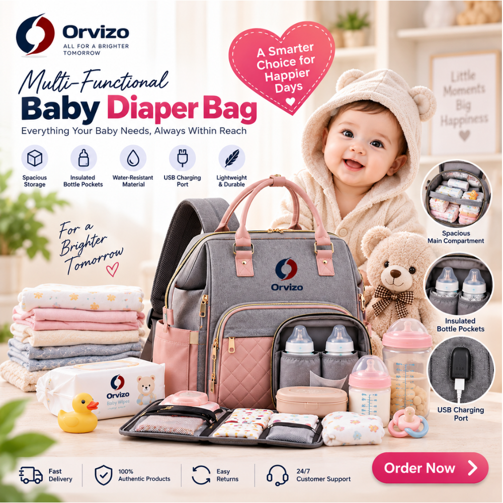 Multi-Functional Baby Diaper Bag