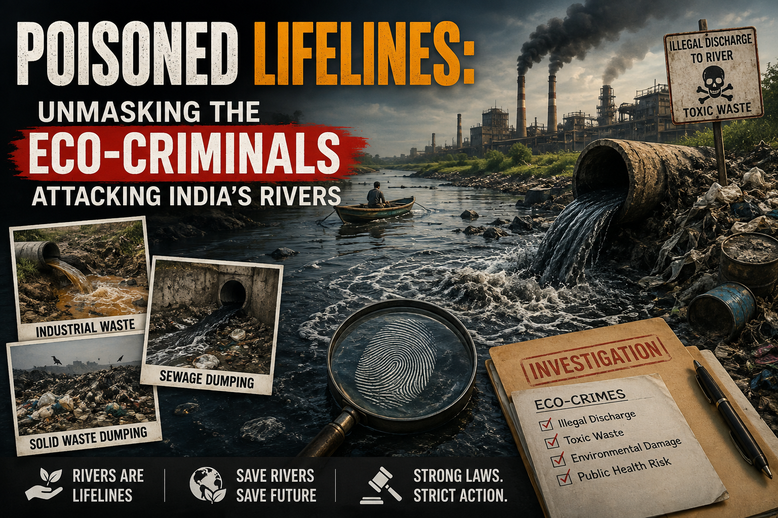 Poisoned Lifelines: Unmasking the Eco-Criminals Attacking India's Rivers