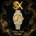 Premium Men's Two-Tone Gold & Silver Luxury Watch