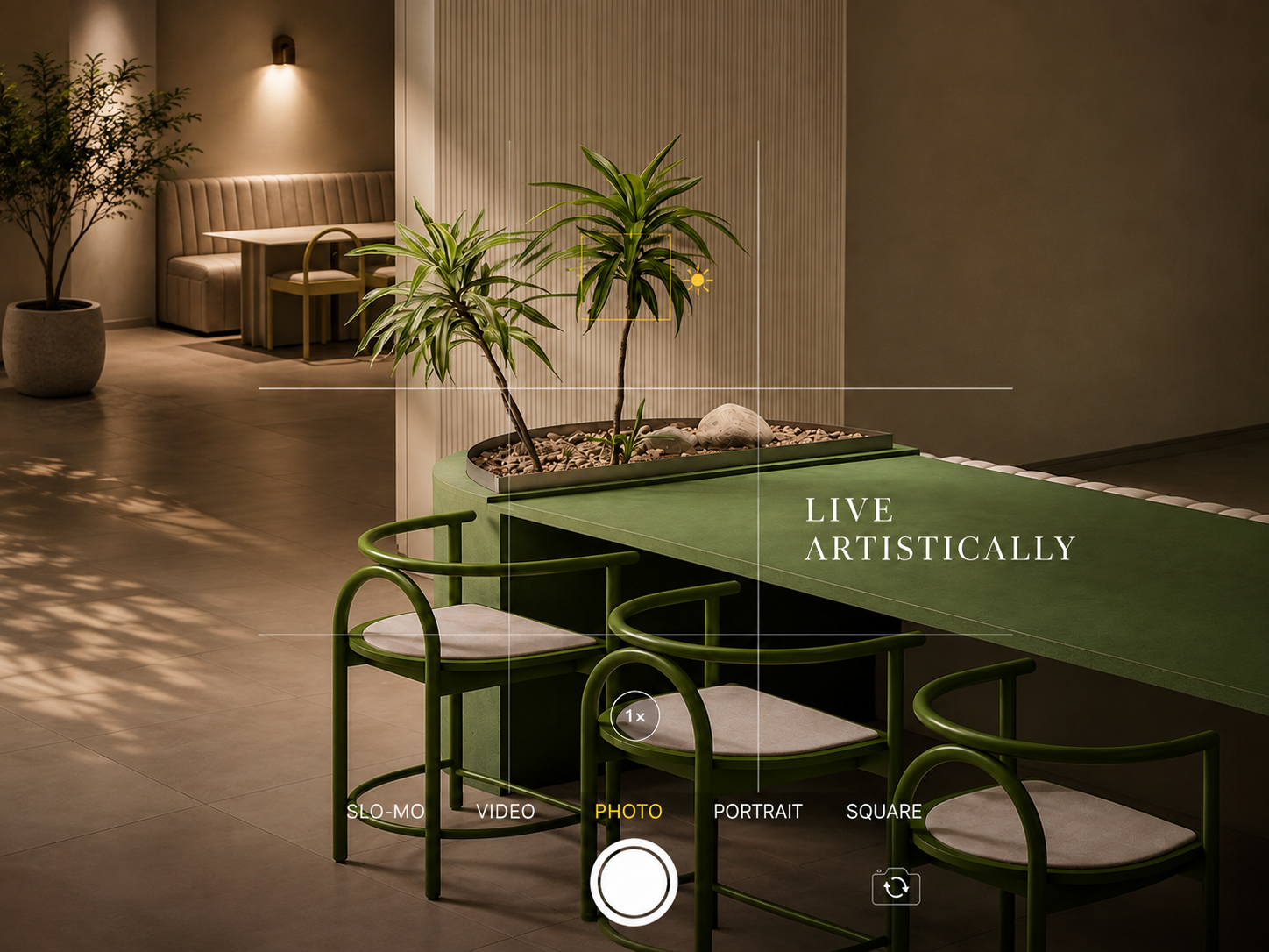 Milan Interio showroom lobby reception desk